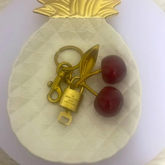 SOLD #311 Louis Vuitton Lock & Key w/ Unbranded Cherry Charm - Picture 2 of 4